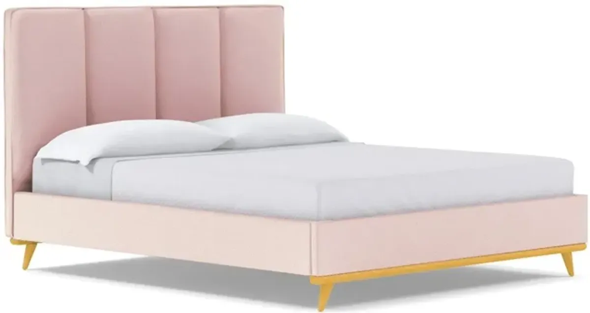 Carter Upholstered Velvet Platform Bed