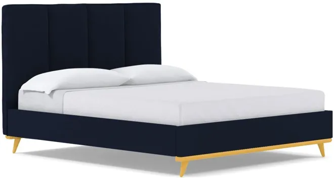 Carter Upholstered Velvet Platform Bed