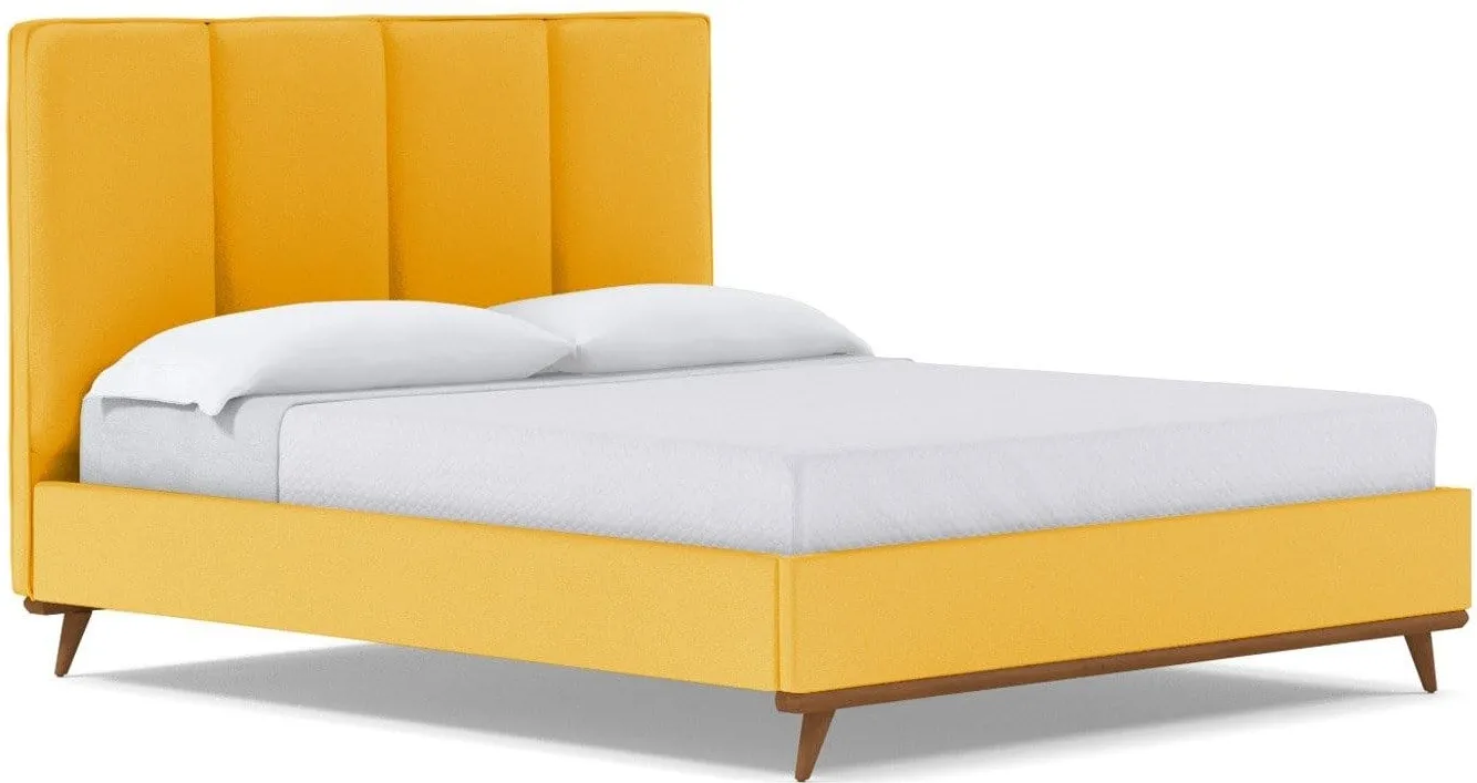 Carter Upholstered Velvet Platform Bed