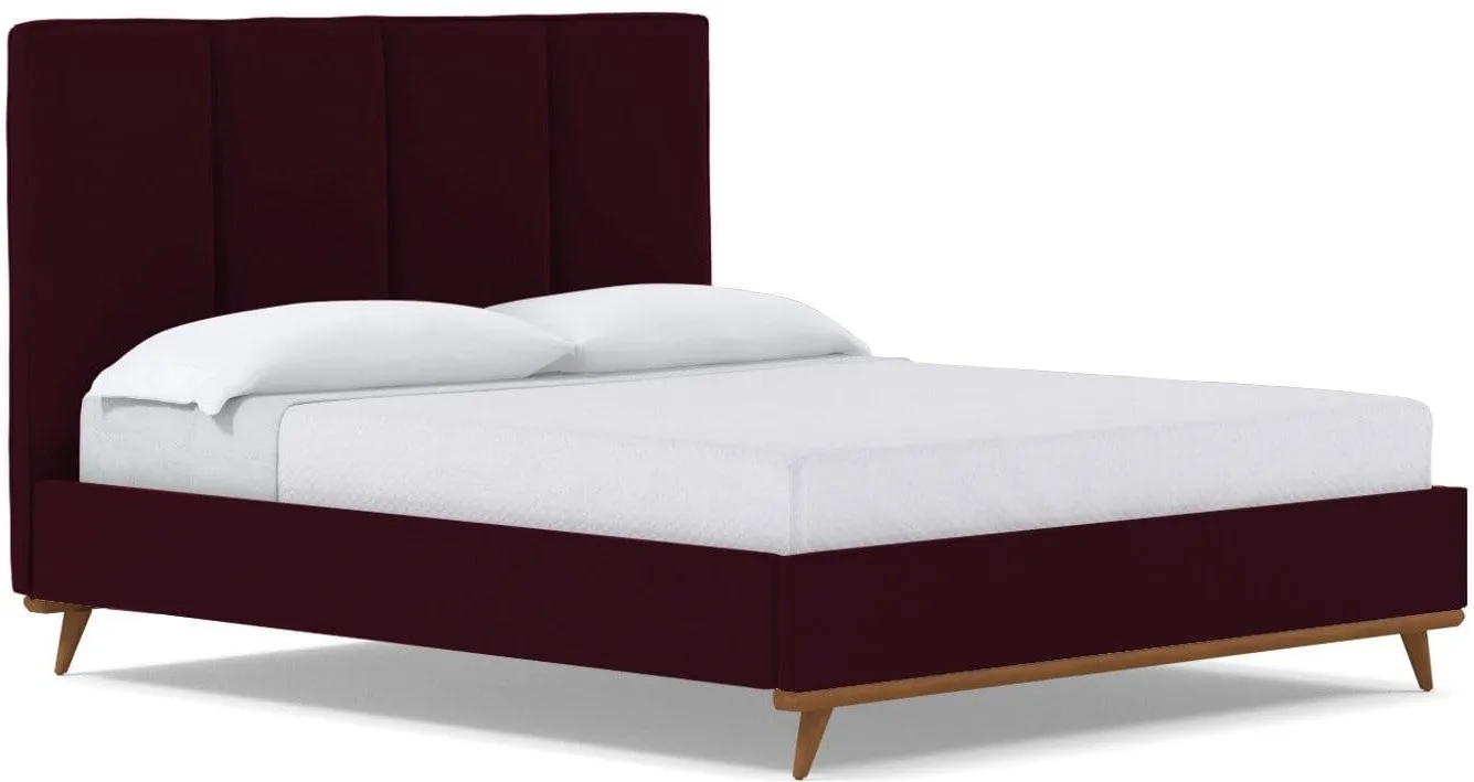 Carter Upholstered Velvet Platform Bed