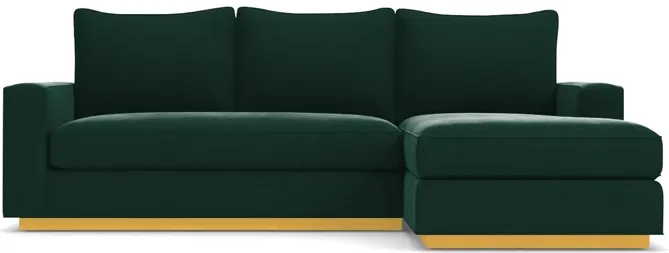 Harper Reversible Velvet Chaise Sofa