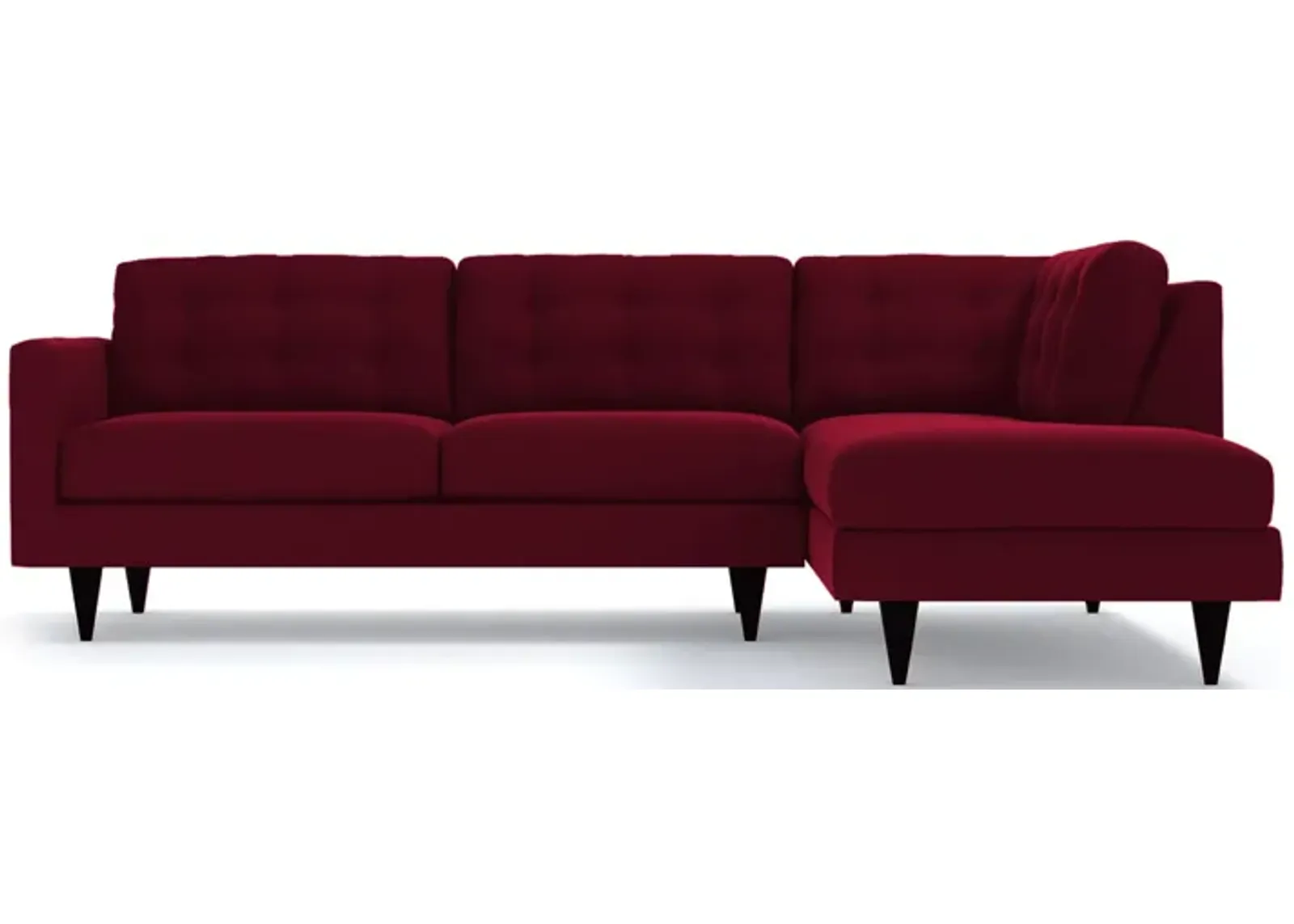 Logan 2pc Velvet Sectional Sofa