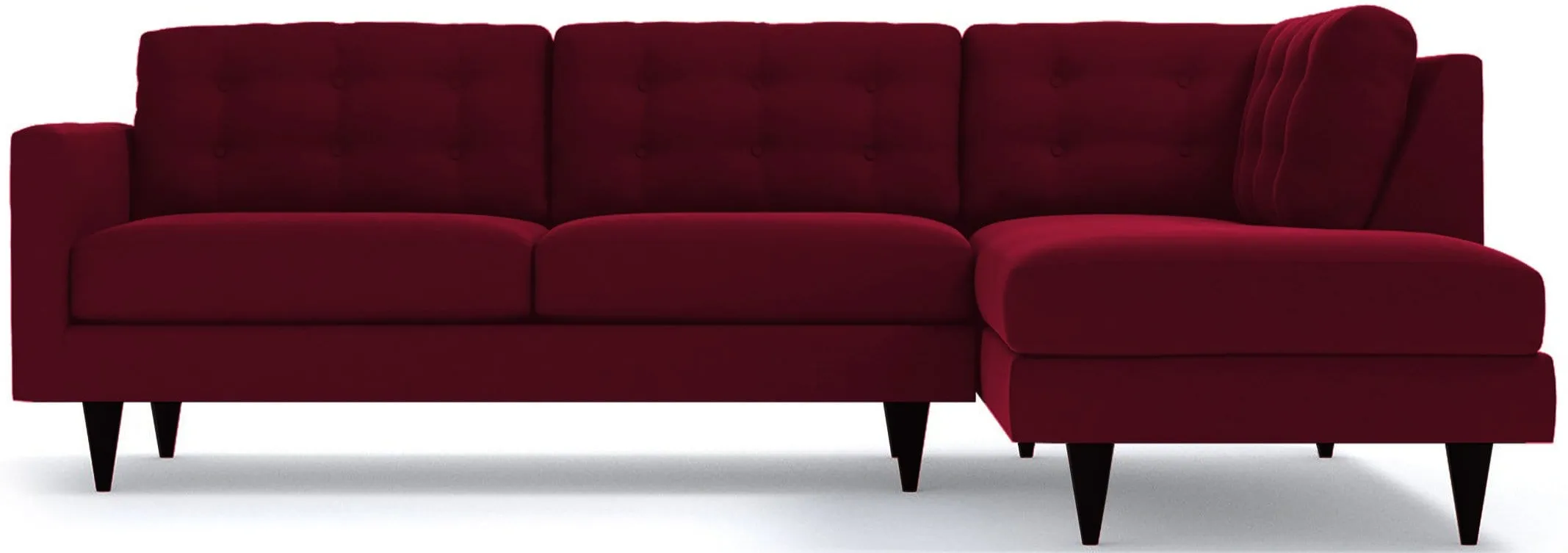 Logan 2pc Velvet Sectional Sofa