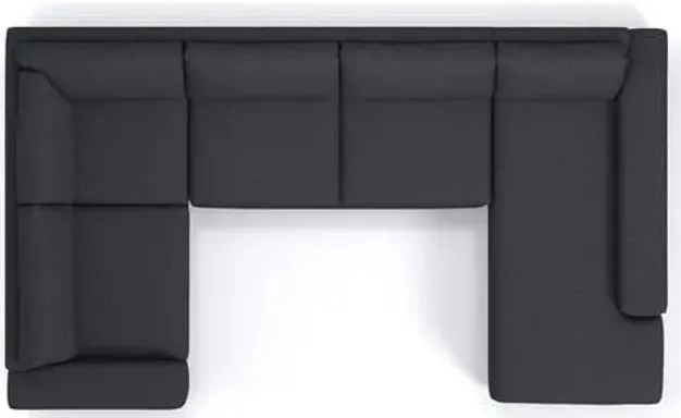 Melrose 3pc Velvet Sectional Sofa