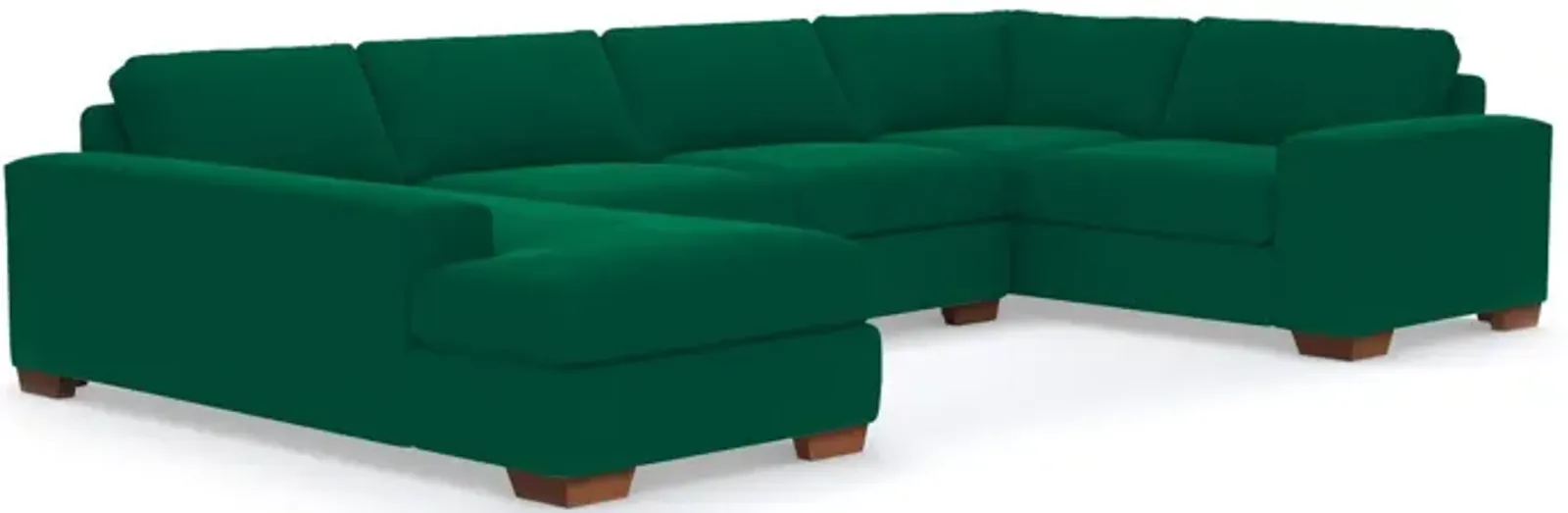 Melrose 3pc Velvet Sectional Sofa