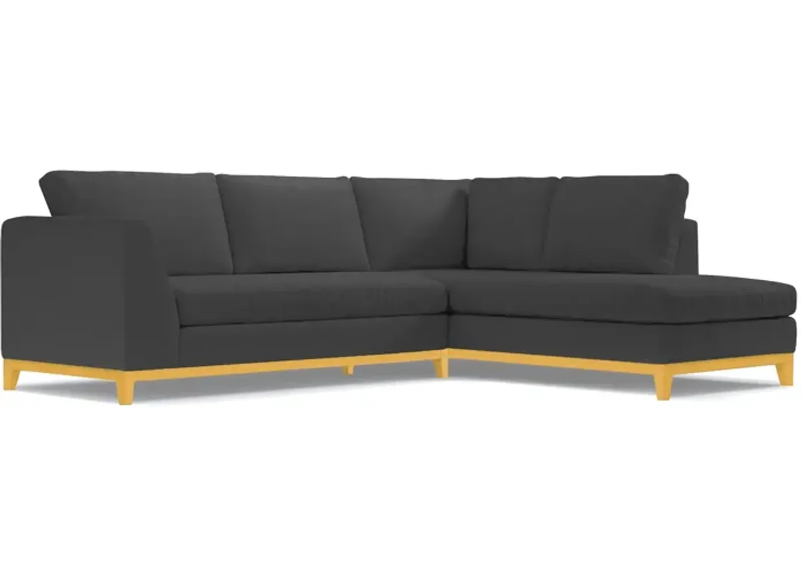 Mulholland Drive 2pc Velvet Sleeper Sectional