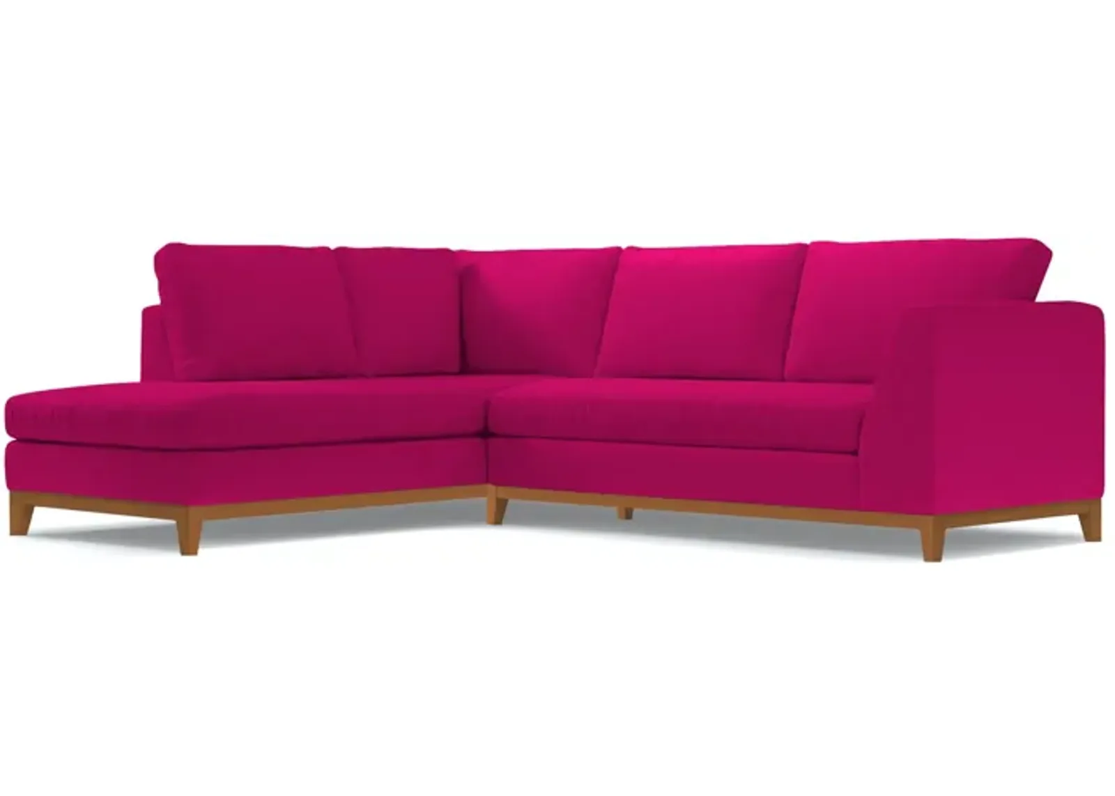 Mulholland Drive 2pc Velvet Sleeper Sectional