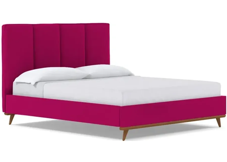 Carter Upholstered Velvet Platform Bed