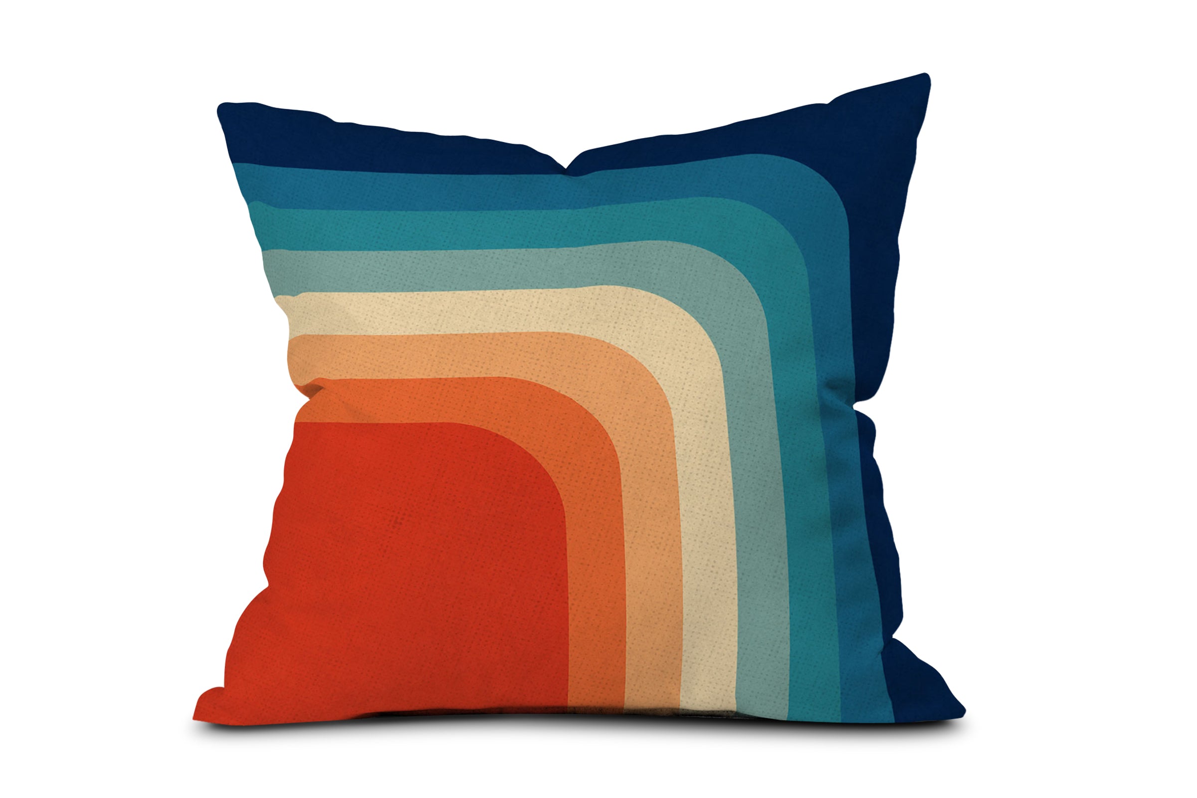 Retro 70s Color Palette Toss Pillow by Alisa Galitsyna