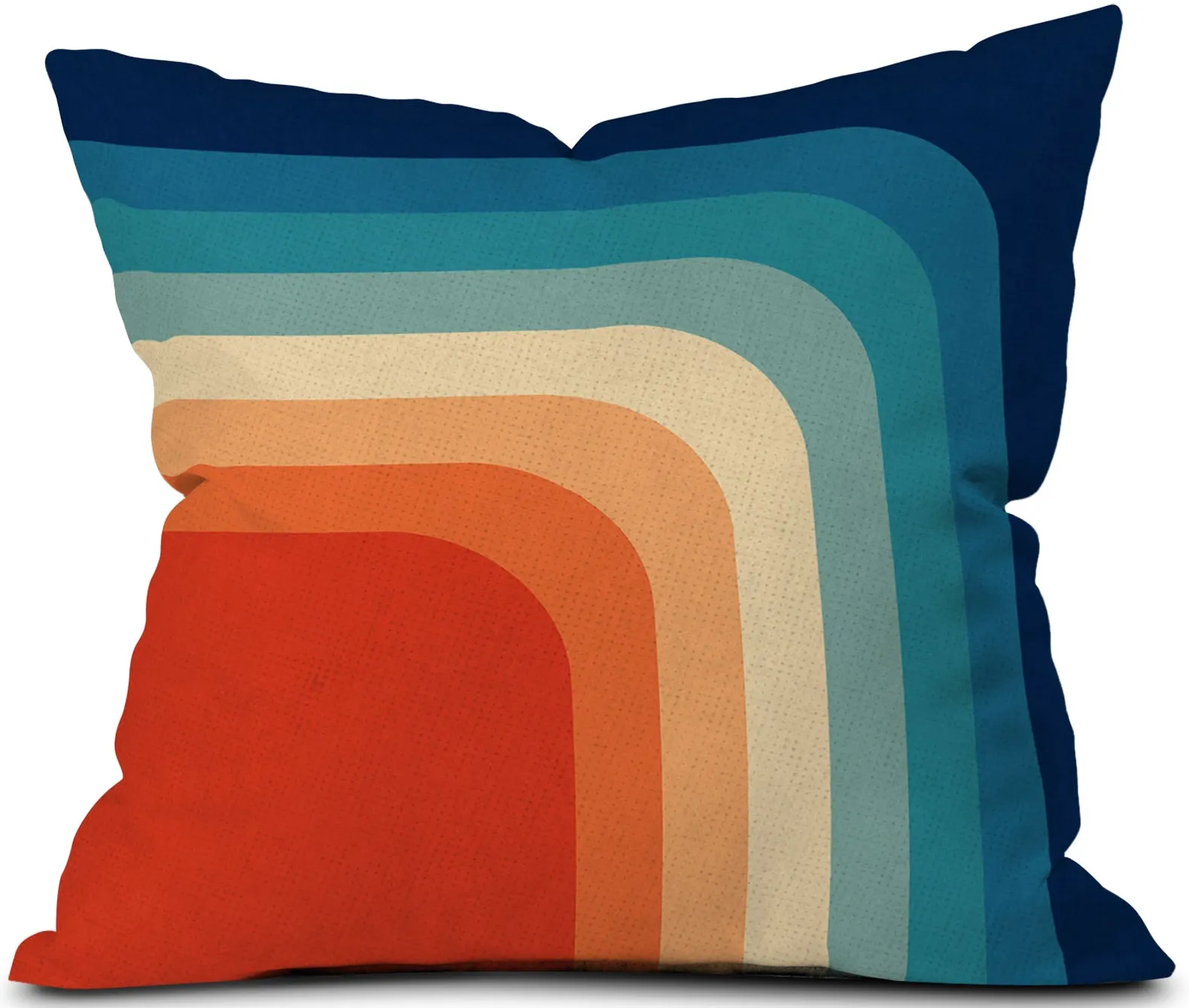 Retro 70s Color Palette Toss Pillow by Alisa Galitsyna