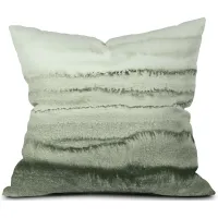 Within The Tides Sage Green Toss Pillow by Monika Strigel