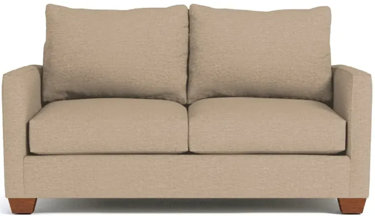 Tuxedo Apartment Size Sleeper Sofa Bed:: Leg Finish: Pecan / Sleeper Option: Memory Foam Mattress