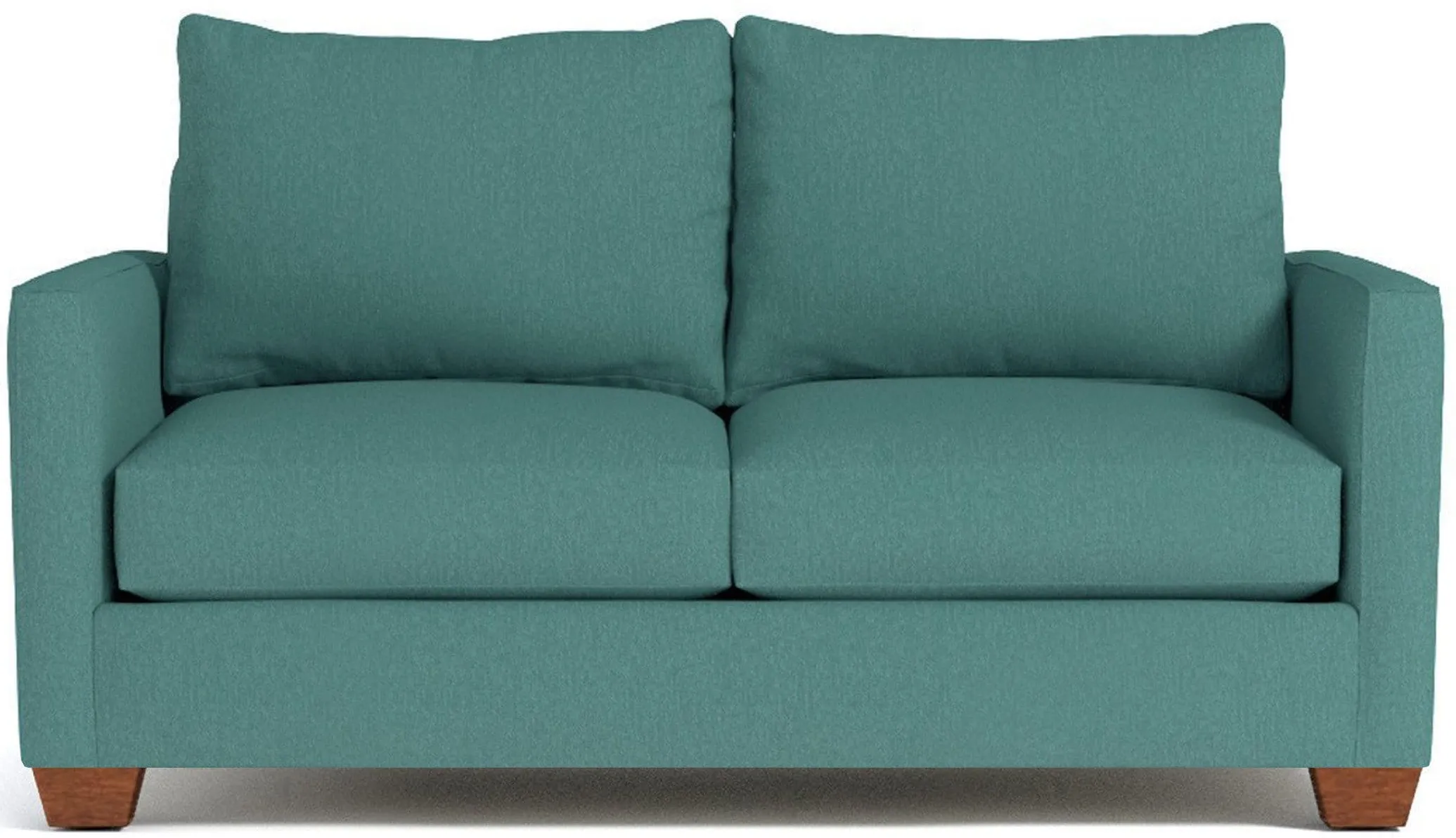 Tuxedo Apartment Size Sleeper Sofa Bed:: Leg Finish: Pecan / Sleeper Option: Memory Foam Mattress