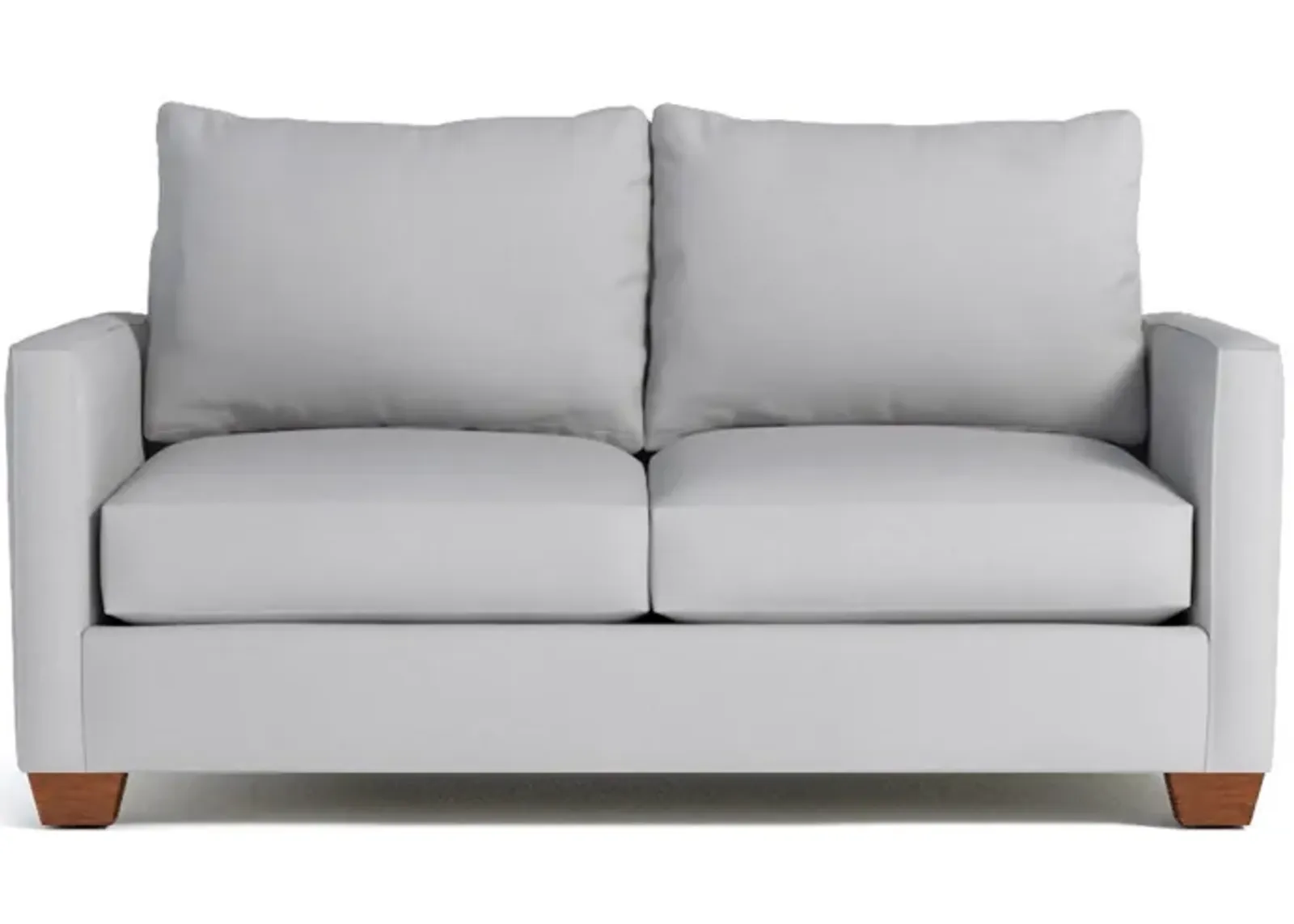 Tuxedo Apartment Size Sleeper Sofa Bed:: Leg Finish: Pecan / Sleeper Option: Memory Foam Mattress