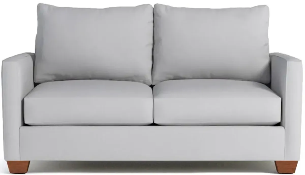 Tuxedo Apartment Size Sleeper Sofa Bed:: Leg Finish: Pecan / Sleeper Option: Memory Foam Mattress