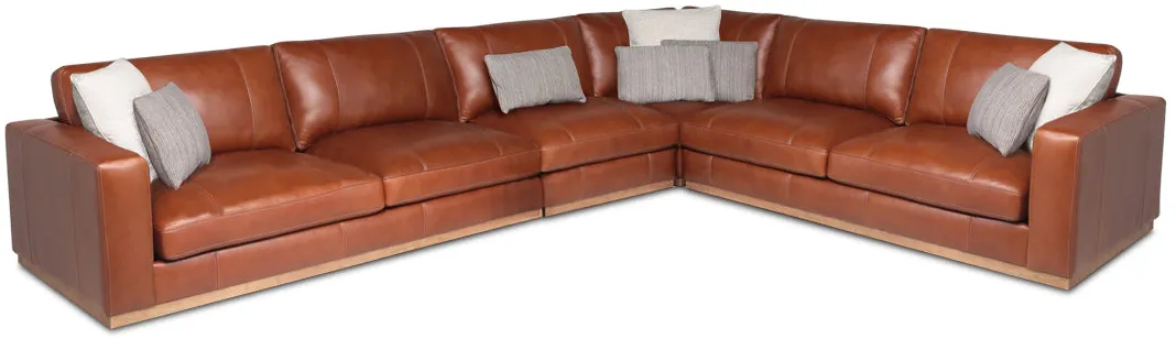 Stella 4pc Leather Sectional Sofa