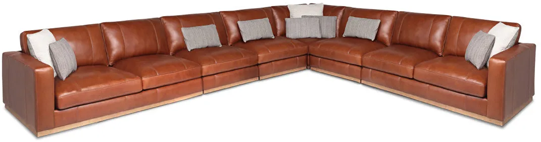 Stella 6pc Leather Sectional Sofa