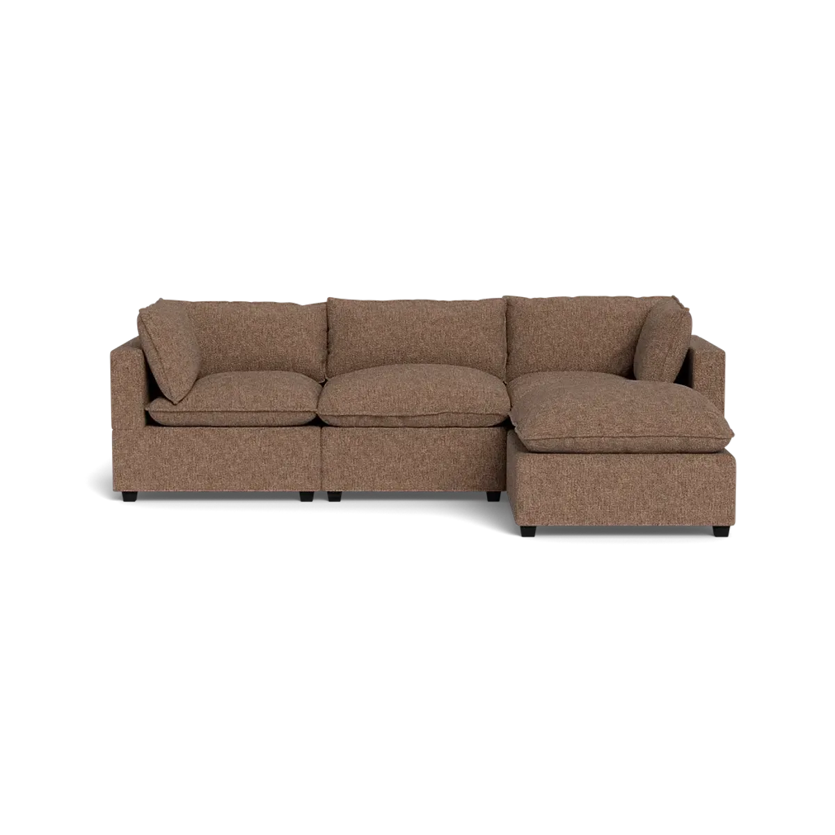Kova Box Cushion Sofa 122" + Ottoman