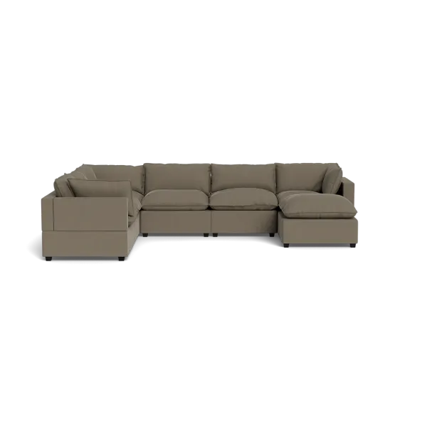 Kova Box Cushion Grand Corner + Ottoman