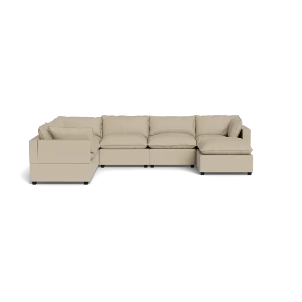 Kova Box Cushion Grand Corner + Ottoman