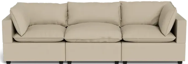 Kova Box Cushion Sofa 122"