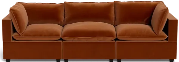 Kova Box Cushion Sofa 122"