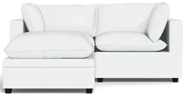 Kova Box Cushion Sofa 86" + Ottoman