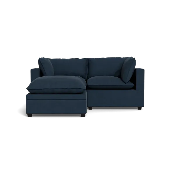 Kova Box Cushion Sofa 86" + Ottoman