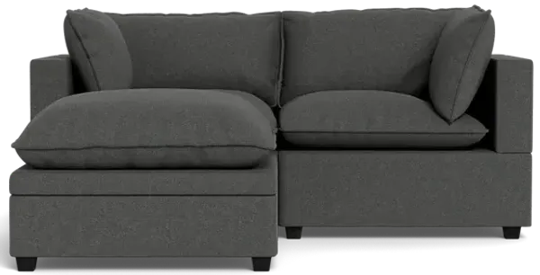 Kova Box Cushion Sofa 86" + Ottoman