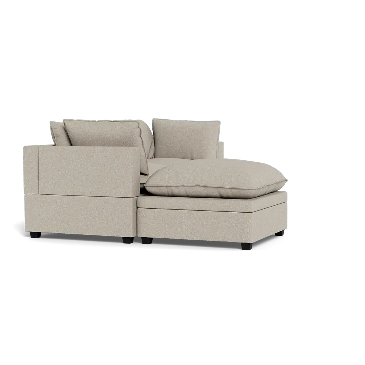 Kova Box Cushion Sofa 86" + Ottoman