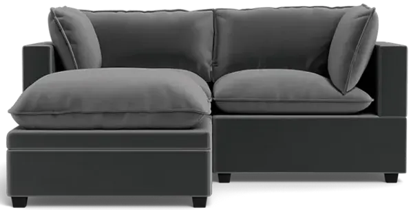 Kova Box Cushion Sofa 86" + Ottoman