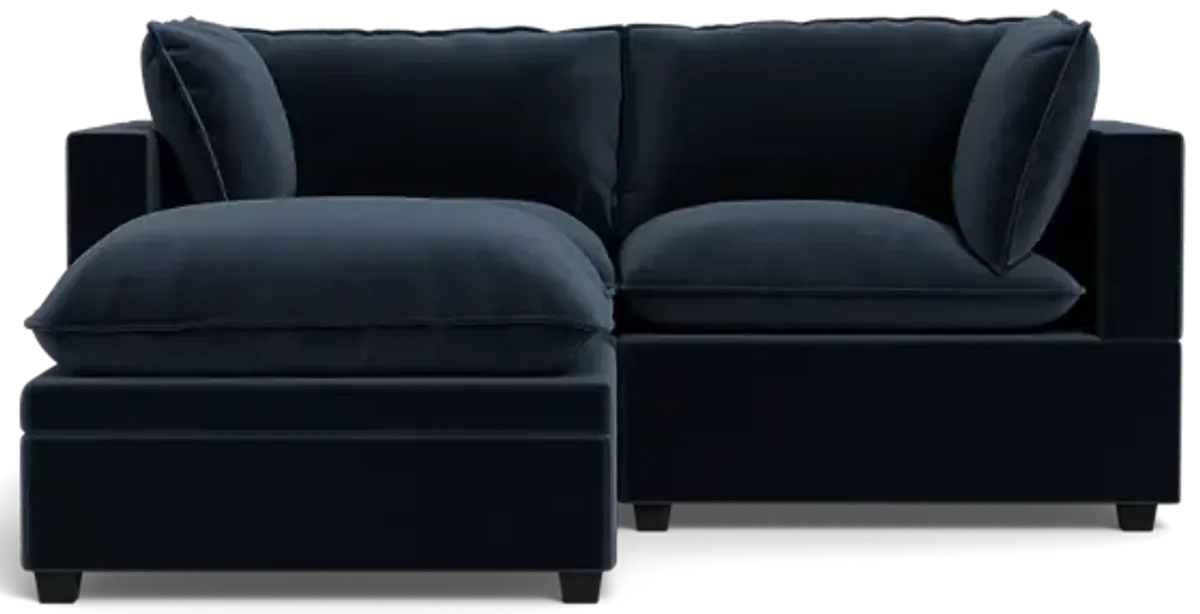 Kova Box Cushion Sofa 86" + Ottoman