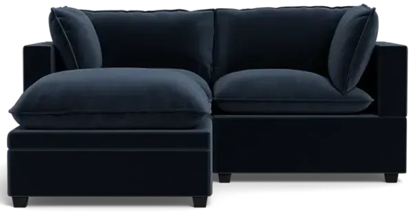 Kova Box Cushion Sofa 86" + Ottoman