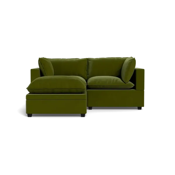 Kova Pillow Cushion Sofa 86" + Ottoman