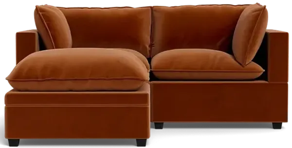 Kova Pillow Cushion Sofa 86" + Ottoman