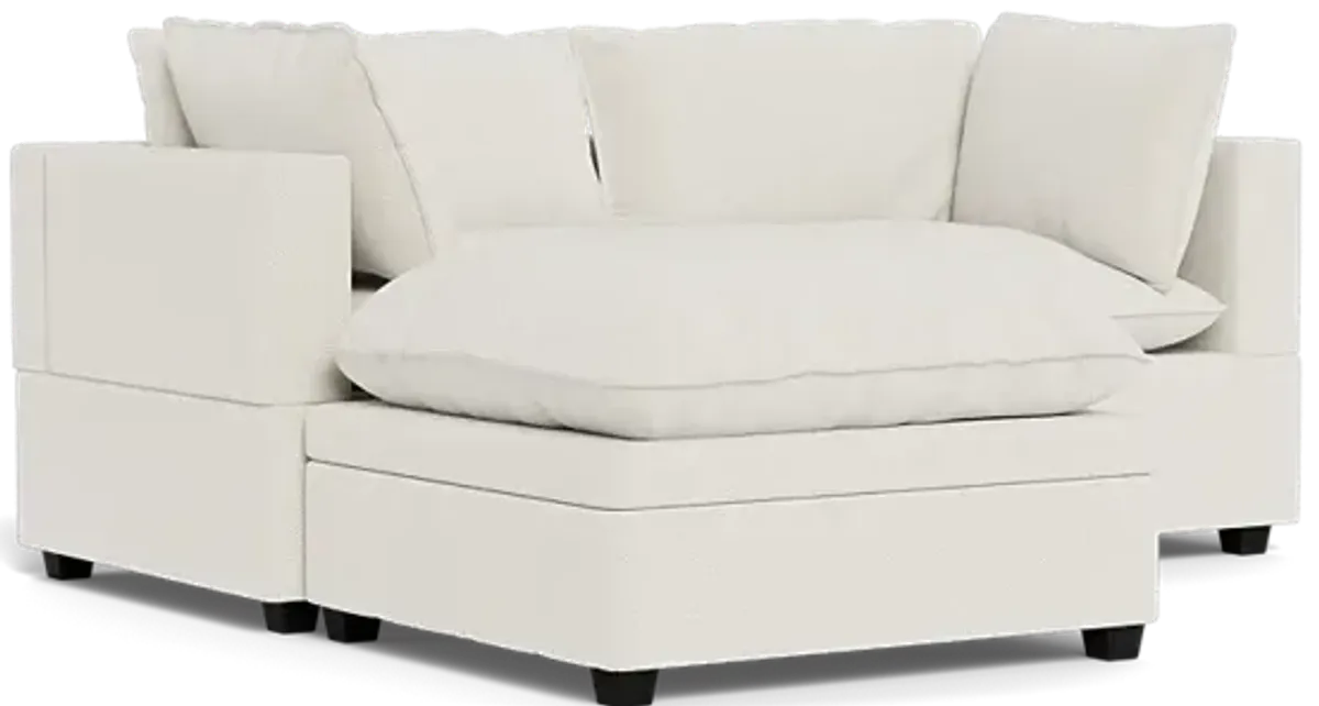 Kova Pillow Cushion Sofa 86" + Ottoman