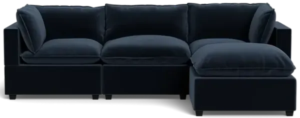 Kova Pillow Cushion Sofa 122" + Ottoman