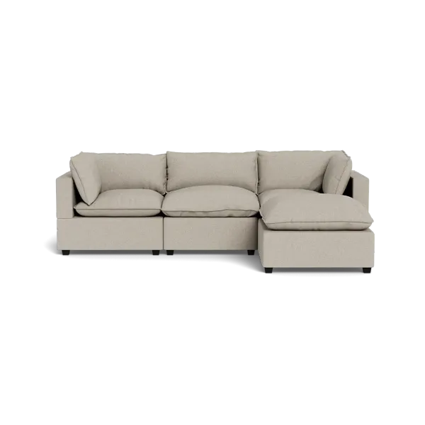 Kova Pillow Cushion Sofa 122" + Ottoman