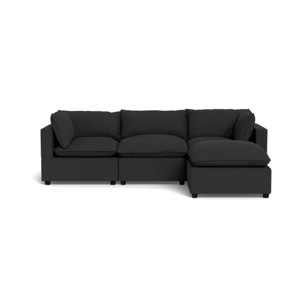 Kova Pillow Cushion Sofa 122" + Ottoman