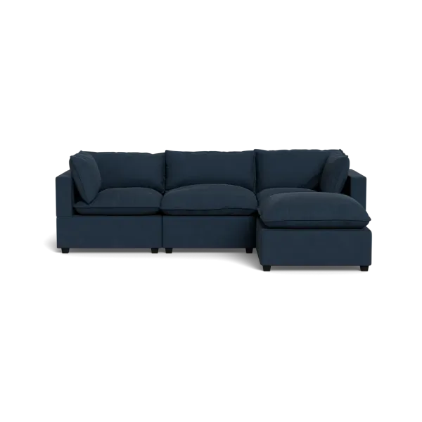 Kova Pillow Cushion Sofa 122" + Ottoman