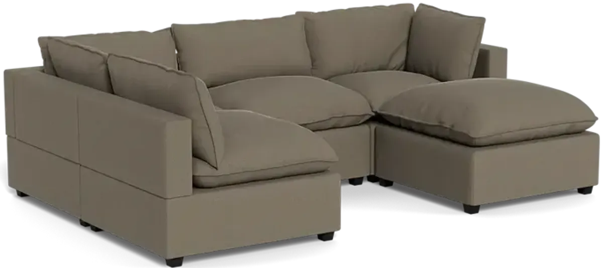 Kova Pillow Cushion L-Shape + Ottoman
