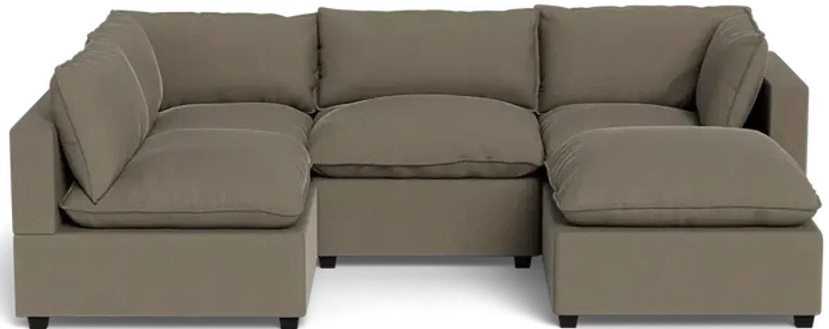 Kova Pillow Cushion L-Shape + Ottoman