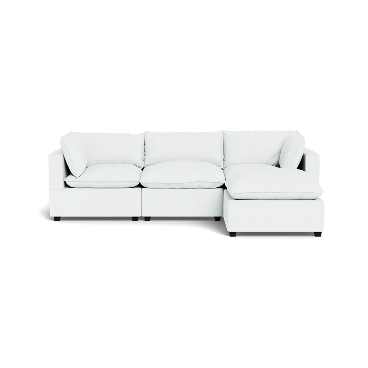 Kova Pillow Cushion Sofa 122" + Ottoman