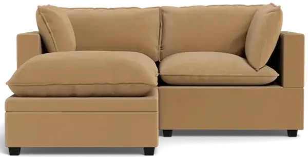 Kova Box Cushion Sofa 86" + Ottoman