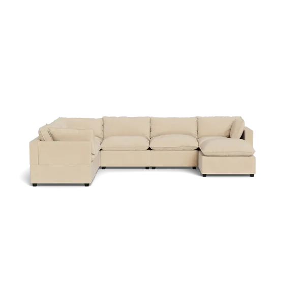 Kova Box Cushion Grand Corner + Ottoman