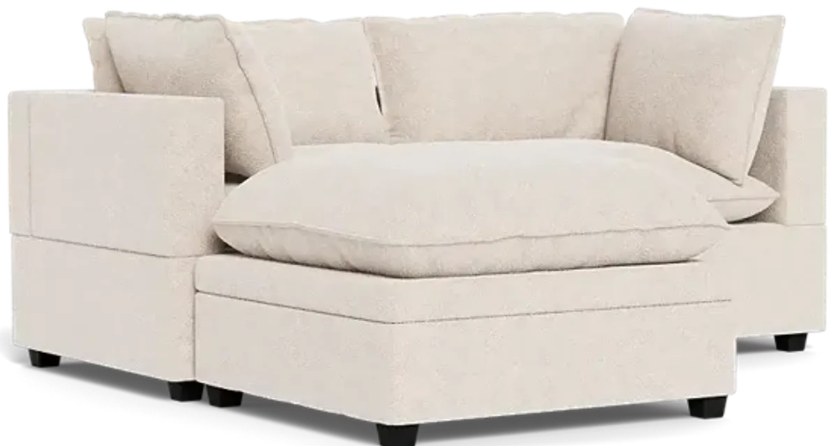 Kova Pillow Cushion Sofa 86" + Ottoman