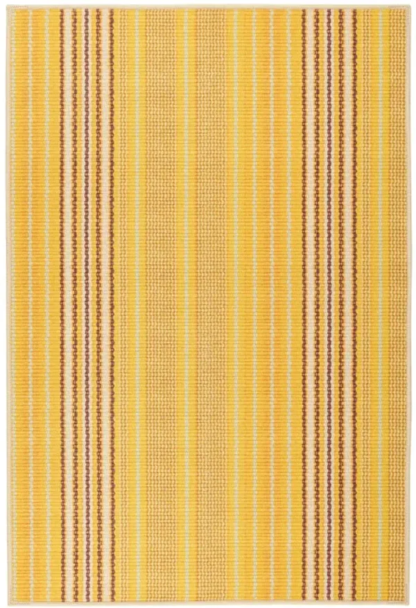 Sunflower Ticking Machine Washable Rug