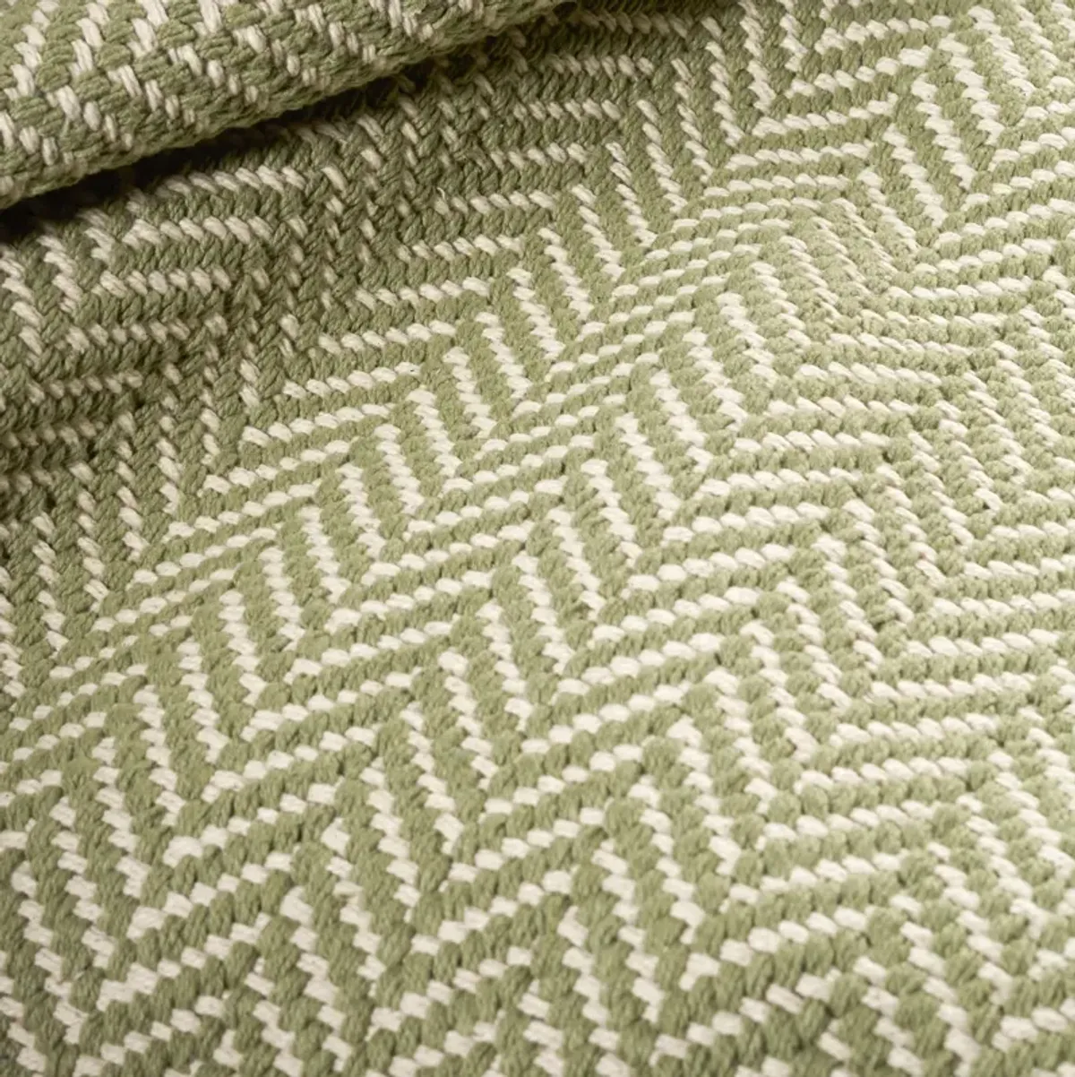 Herringbone Handwoven Cotton Rug