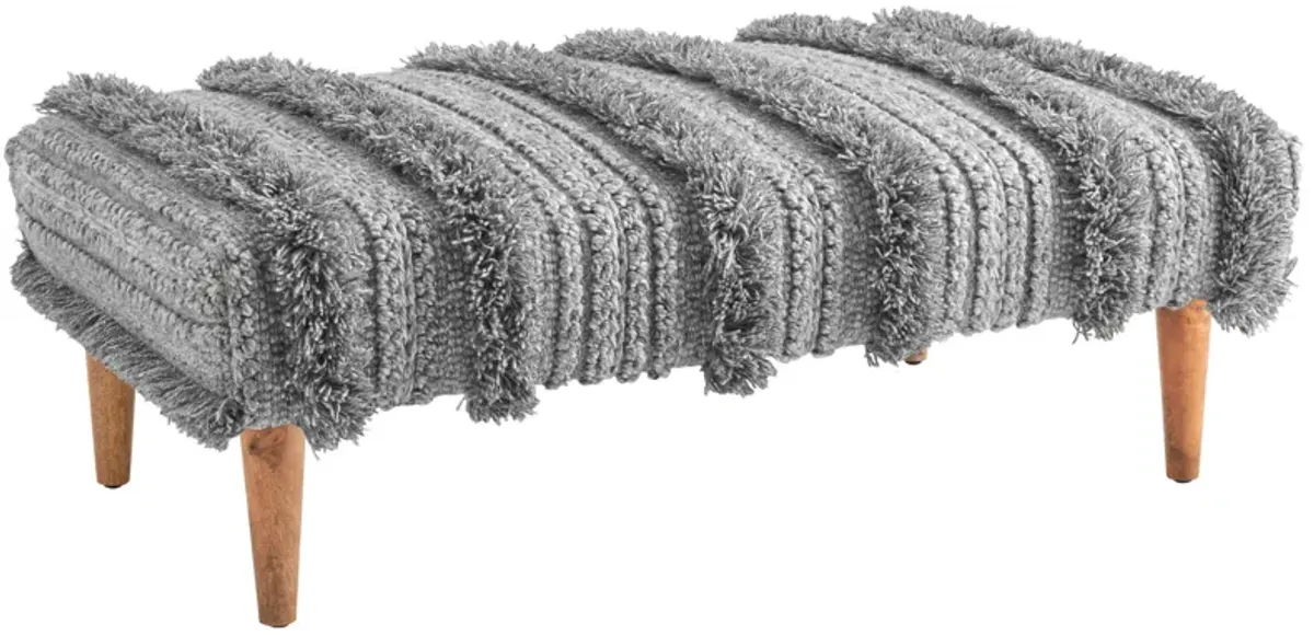 Zhara Stripe Rug Ottoman