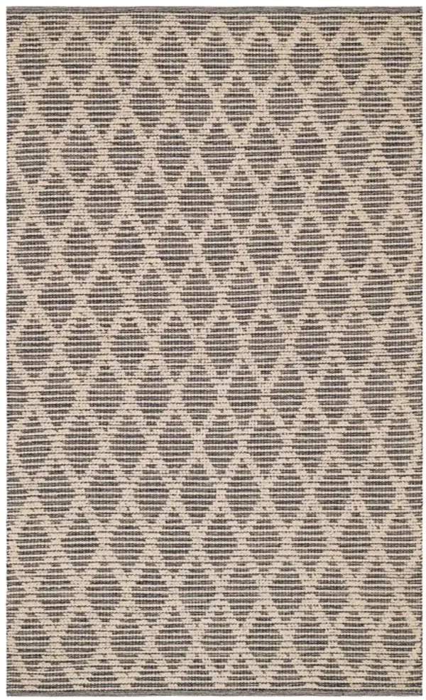 Textured Diamond Handwoven Cotton Rug